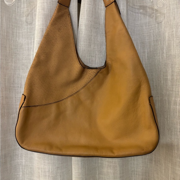 Louise et Cie Tan Leather Hobo Bag with Relaxed Silhouette - Picture 9 of 16